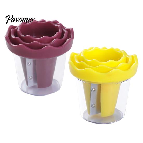 Salad Presentation Tool Spiral Vegetable Curler, Stainless Steel Blade Handheld Twister, Creative Kitchen for Rotatable Fruit Cutter Carrots Cucumbers