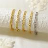 18K Gold-Plated Copper Modern Figaro Cuban Chain Hip Hop Bracelet - Versatile Daily Fashion
