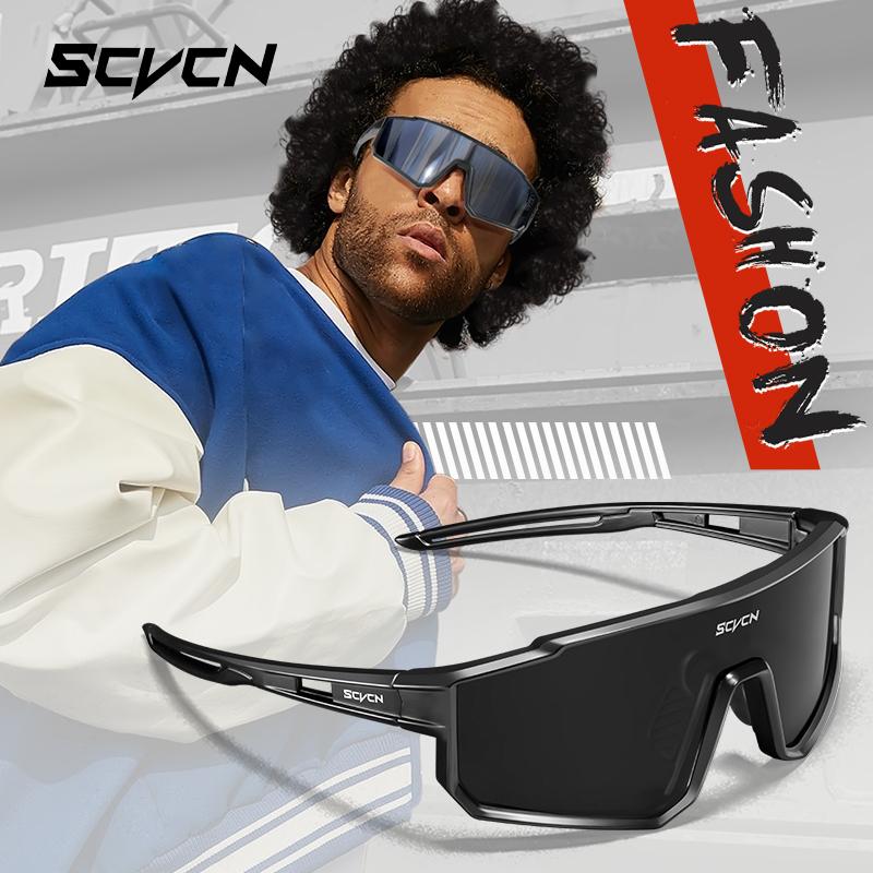 SCVCN Classy Sunglasse Hiking Eyewear UV400 Cycling Glasses for Men Sports Bike Camping Golf Protection Glasses Women Fashion