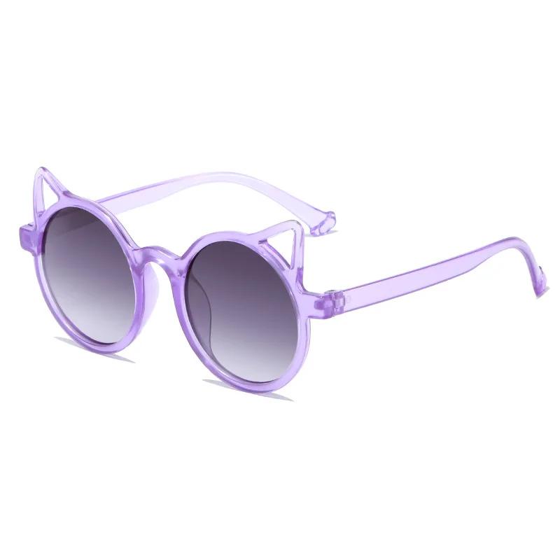 

Girls Boys Cute Cat Ears Frame Sunglasses Outdoor Sun Protection Kids Fashion Sunglasses Outdoor Travel Essential Eyewear 0-8 years old