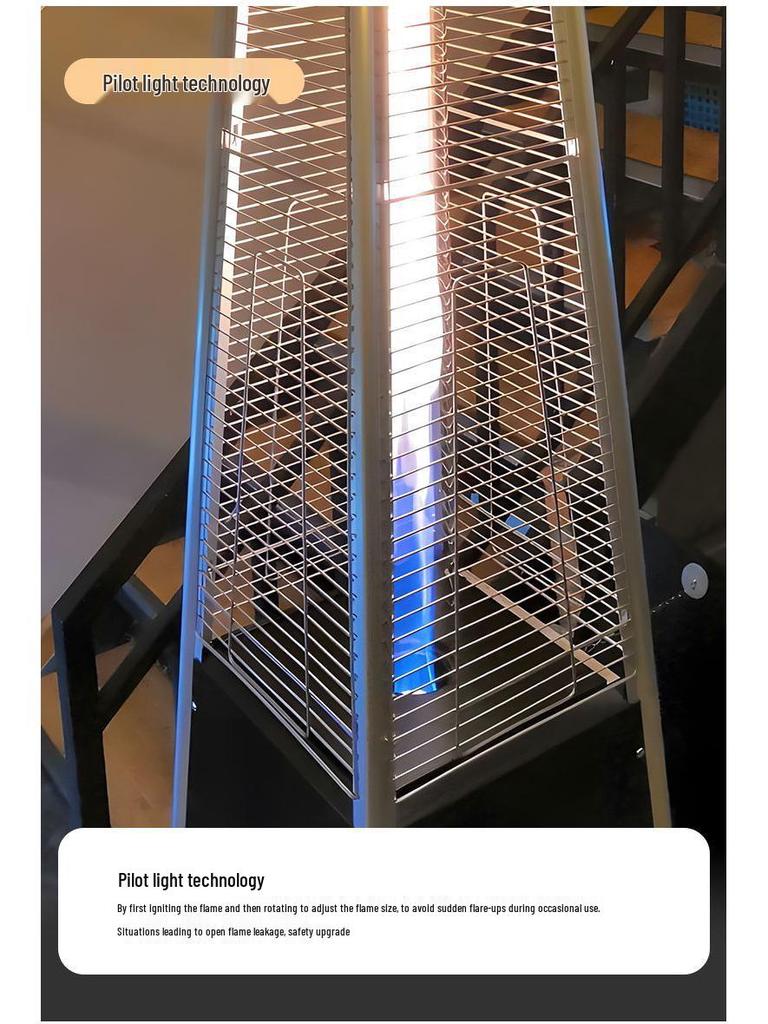 Qian You Outdoor Tower-shaped LPG Heater and Fire Pit