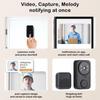 Smart Wireless WiFi Video Doorbell Real Time Visual Intercom Doorbell Wide-Angle Lens Two Way Audio Night Vision Standby Doorbell With Camera