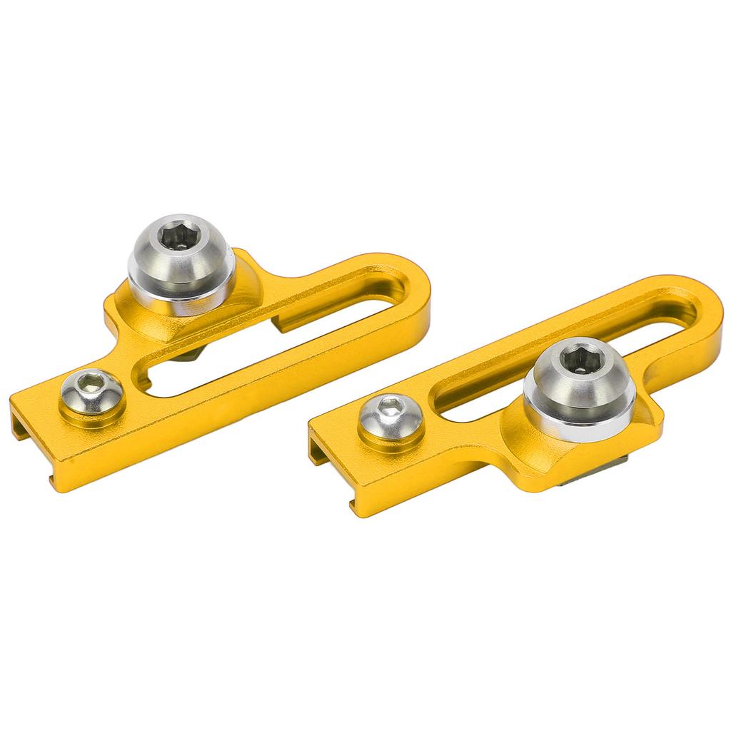 2Pcs Bike C Clamp Brake Pad Aluminum Alloy Extension C Caliper Adapter Brakes for Road BicyclesGold