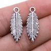 10pcs Tree Leaf Charms Pendant Antique Bronze Silver Color Pendants DIY Crafts Making Findings Handmade Tibetan Jewelry
