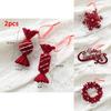 Beautiful Red Velvet Reindeer Hanging Decorations Perfect For Christmas Tree And Window Accents
