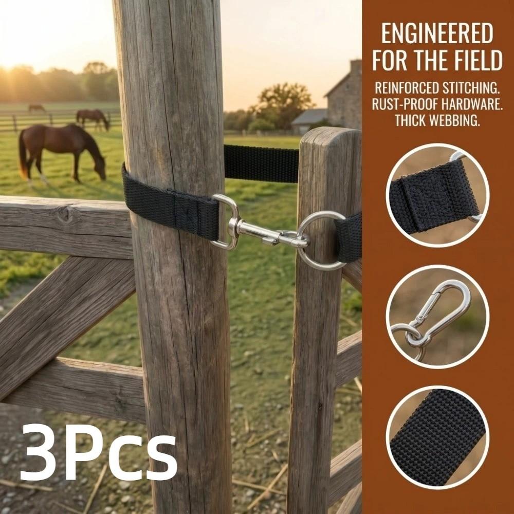 3Pcs Rope Buckle Ranch Gate Rope Lock Single-Loop Door Rope Lock Livestock Pen Gates