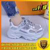 Sneakers Internet Celebrities with the Same Platform Dad Shoes Women's 2025 Autumn New Lace-up Casual Shoes Single Shoes Increase 6cm