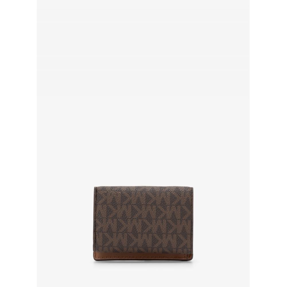 Michael Kors Greenwich Flap Trifold Extrasmall Mk Signature 35f5ggrd0b200 Brown