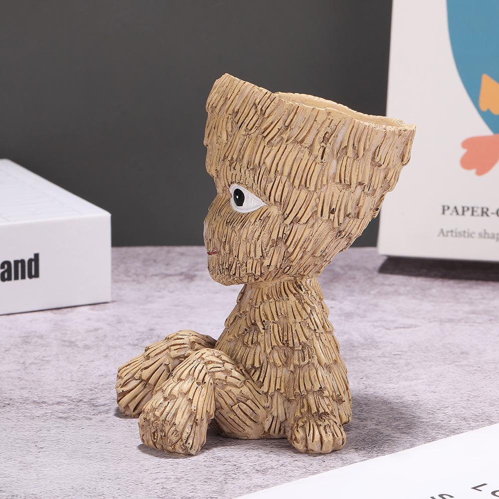 Marvel Guardians of the Galaxy Groot Sitting Pose Resin Garden Ornament