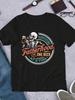 Manfinity Dauomo Casual "Una Birra Alla Volta, Vivi Da Papà" Divertente T-Shirt con Stampa di Lettere Scheletriche per Unisex