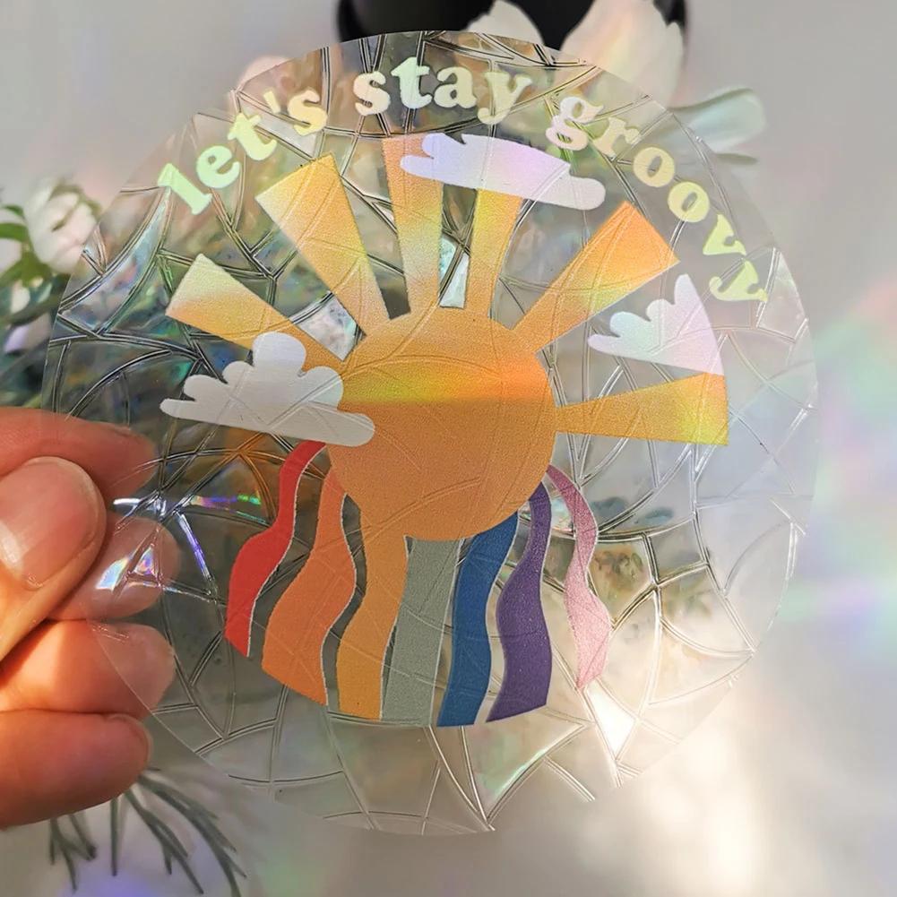 1Pc Sun Catchers Wall Stickers Rainbow Chaser Mirror Sticker DIY Window Decal Bedroom Decoration for Home Decor Light Catcher