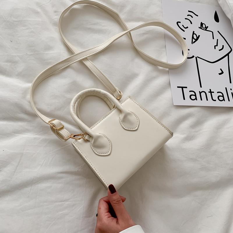 High-end small bag women's 2025 new trendy chic mini hand-to-hand small square bag foreign style simple one-shoulder crossbody bag