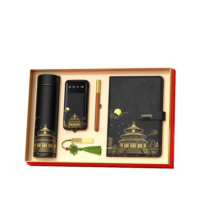 Year of the Horse Thermos Cup Gift Set with Custom Logo for Company Annual Meeting