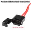 uxcell 32V Mini Fuse Adapter Tap Fuse Kit with Two 10A Style Fuses for Car Boat