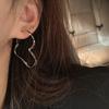Irregular Heart Earrings for Women - 2024 New Style Hoops, High-End Fashion, Niche Design Jewelry