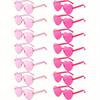 Pairs Heart Shaped Glasses Candy Color Rimless Fun Heart Glasses For Women Men Party Favors,