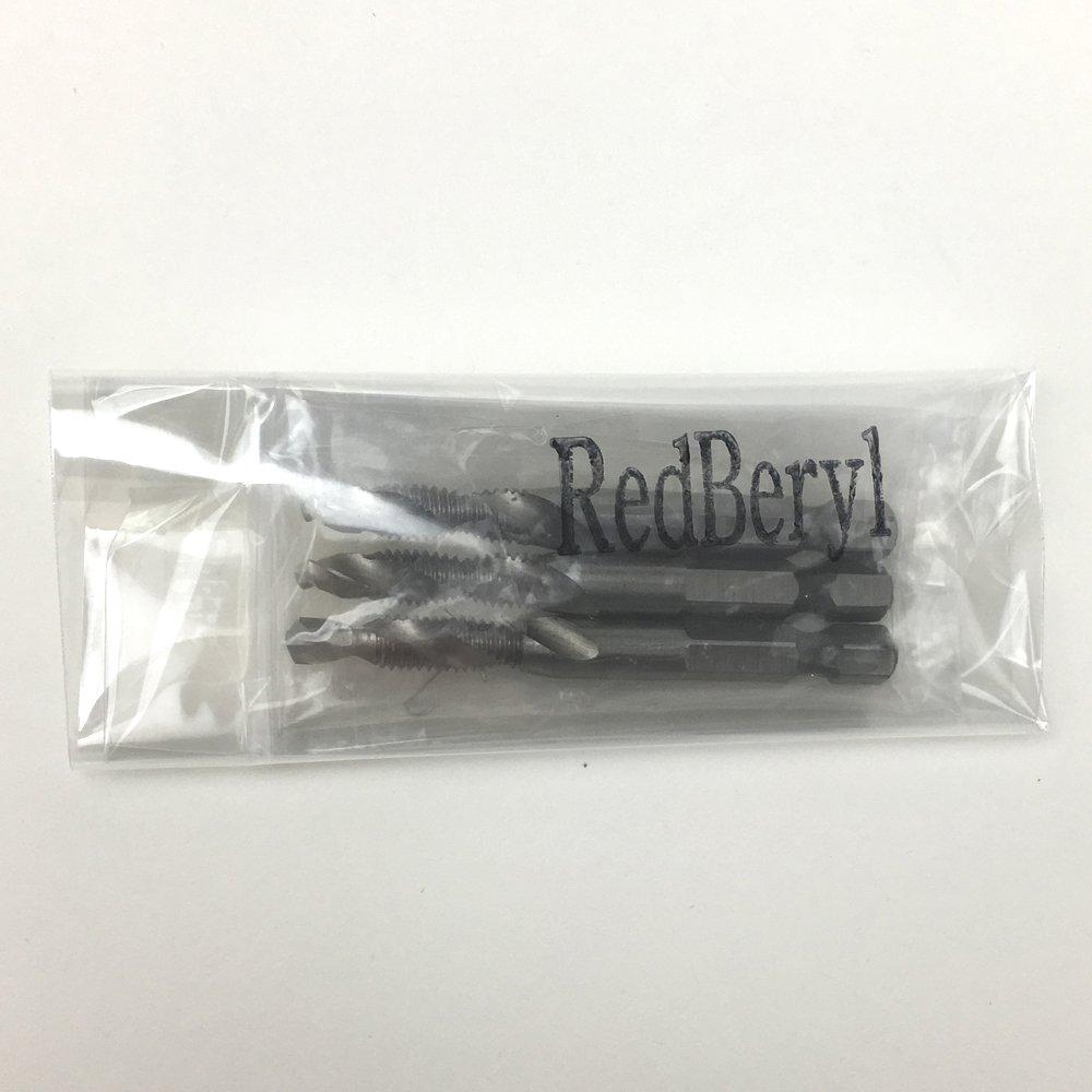 RedBeryl Drill Tap Set M3, M4, M5, M6, M8, M10 (M6, 3 Pieces)