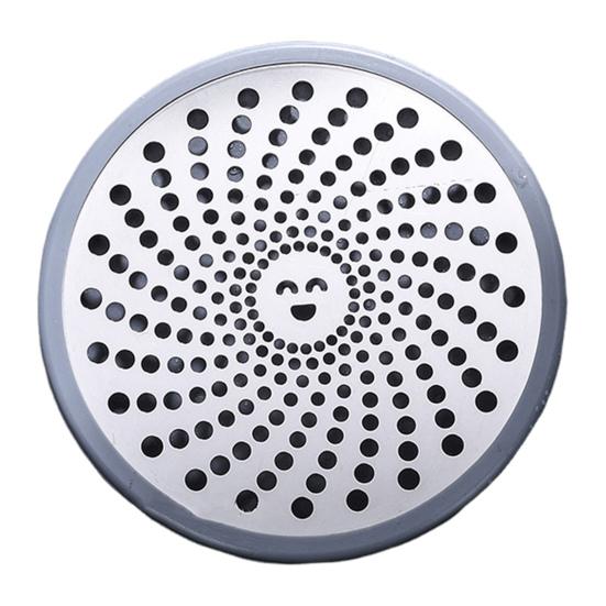 Stainless Steel Floor Drain Filter Hair Catcher with Silicone Ring Rust-Resistant Bathroom Sink Strainer Shower