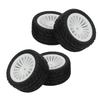 4Pcs Rubber Tire Strong Grip Powerful Buffering Racing Car Tires for UD1601 UD1602 UD1603 UD1604 UD1607 SG1603 SG1604