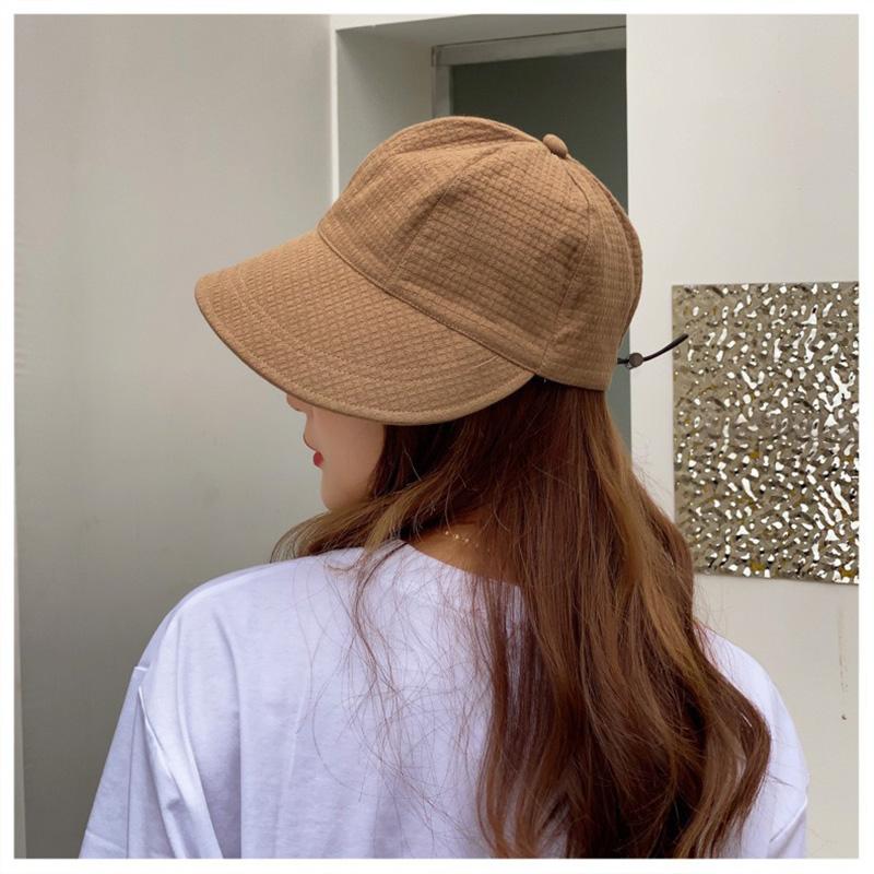 Women's Solid Color Bucket Hat Sunscreen Outdoor Sports Casual Hats