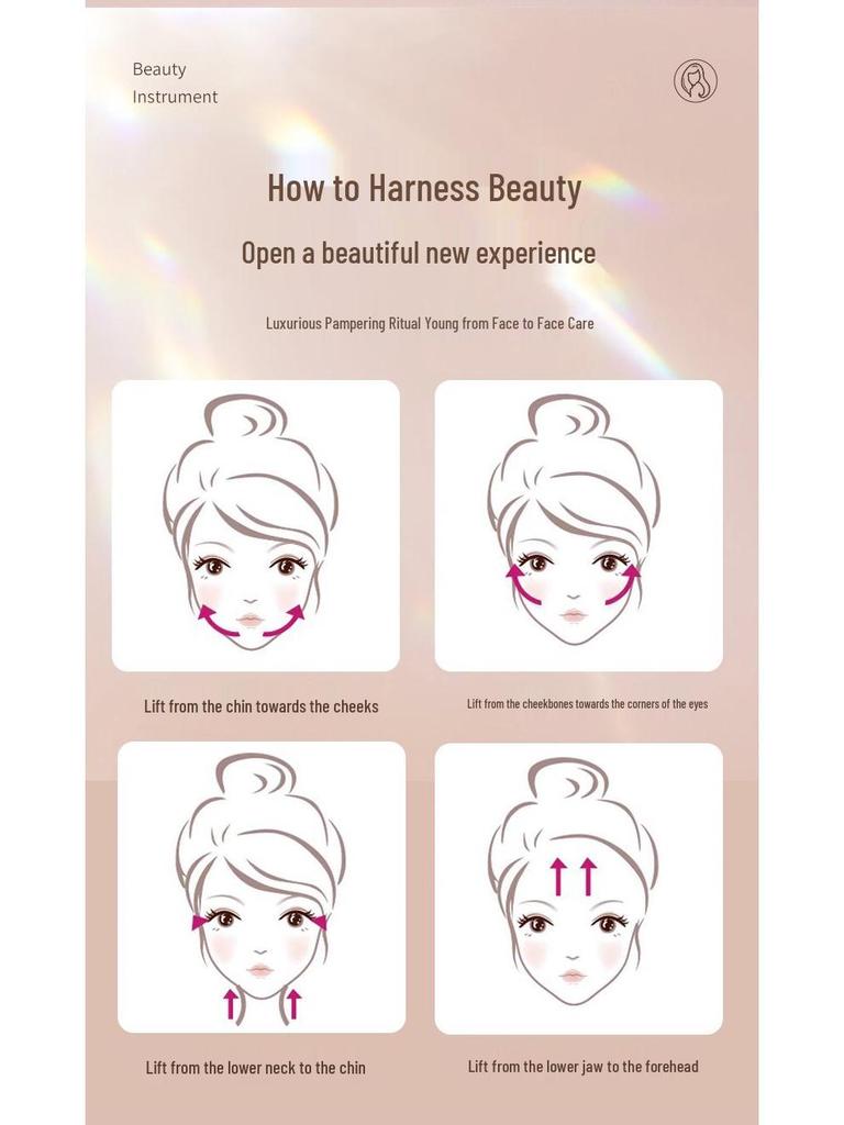 V-Face Microcurrent Facial Lifting Roller - High-Frequency Double Ball Massager
