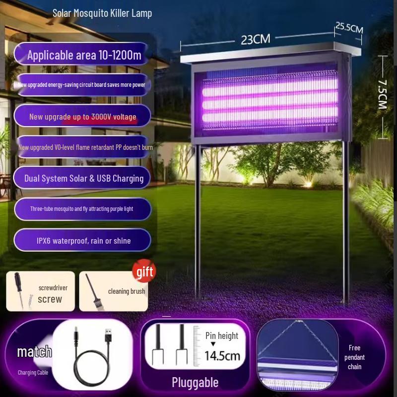 Solar Outdoor Mosquito Killer Lamp