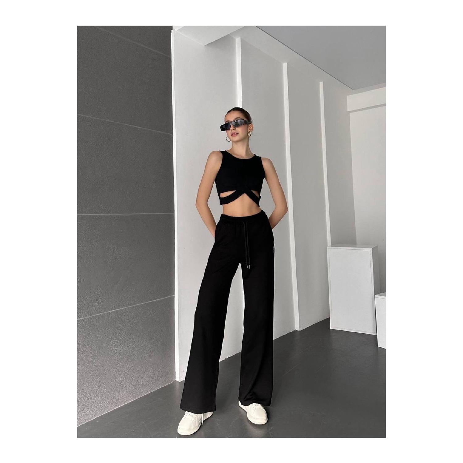 

Спортивный костюм Palazzo из модала S чёрный