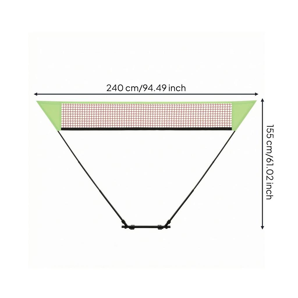 Badminton Net with Stand Easy Setup Set Minimal Space for Backyard