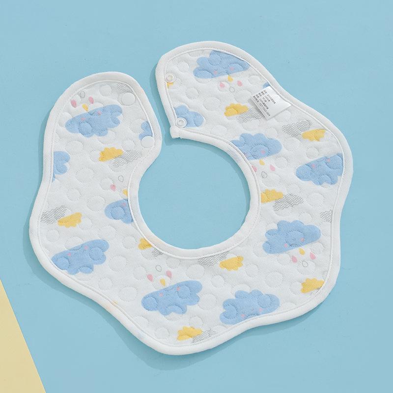 Pure Cotton Waterproof Baby Bibs for Boys - Newborn Feeding Drool Bibs