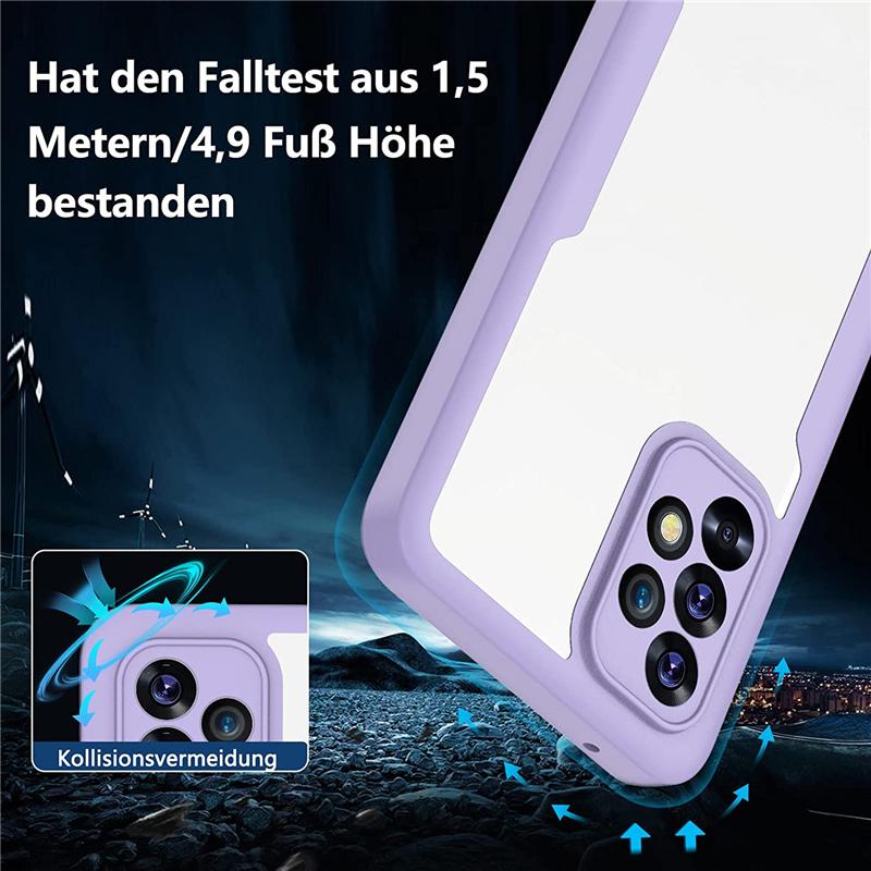 Husă transparentă de lux 360 pentru întregul corp față+spate pentru Samsung Galaxy A53 A33 A73 A23 A22 A32 A52 A12 A51 4G 5G S21 S22 Husă dublă ultra silicon antișoc