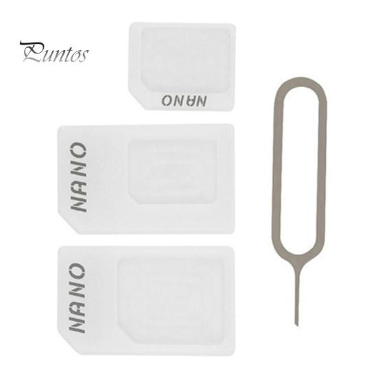 3-in-1 Nano SIM kartes adapteris-konvertors uz