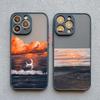 For iPhone 16 13 Pro Max Fashion Blue Sea Scenery Phone Case For iPhone 15 14 7 8 Plus XS X XR 16 13 12 11 14 15 Pro Max Cover