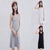 Elegant Women Long Cami Stretch Tank Top Sleeveless T Shirt Bodycon Tunic Mini Dress