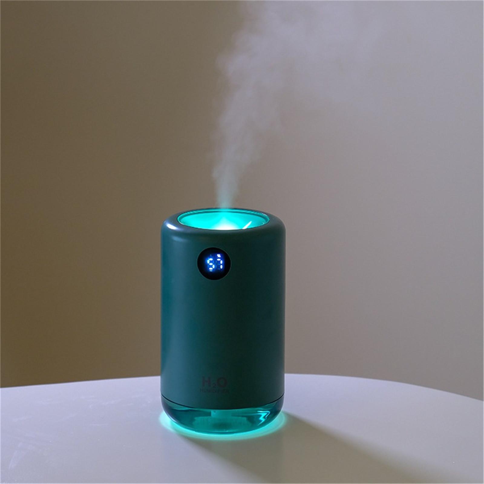 Portable Ultrasonic Cool Mist Humidifier with LED Display, 2L Capacity, Quiet Operation for Home, Office, Bedroom One Size