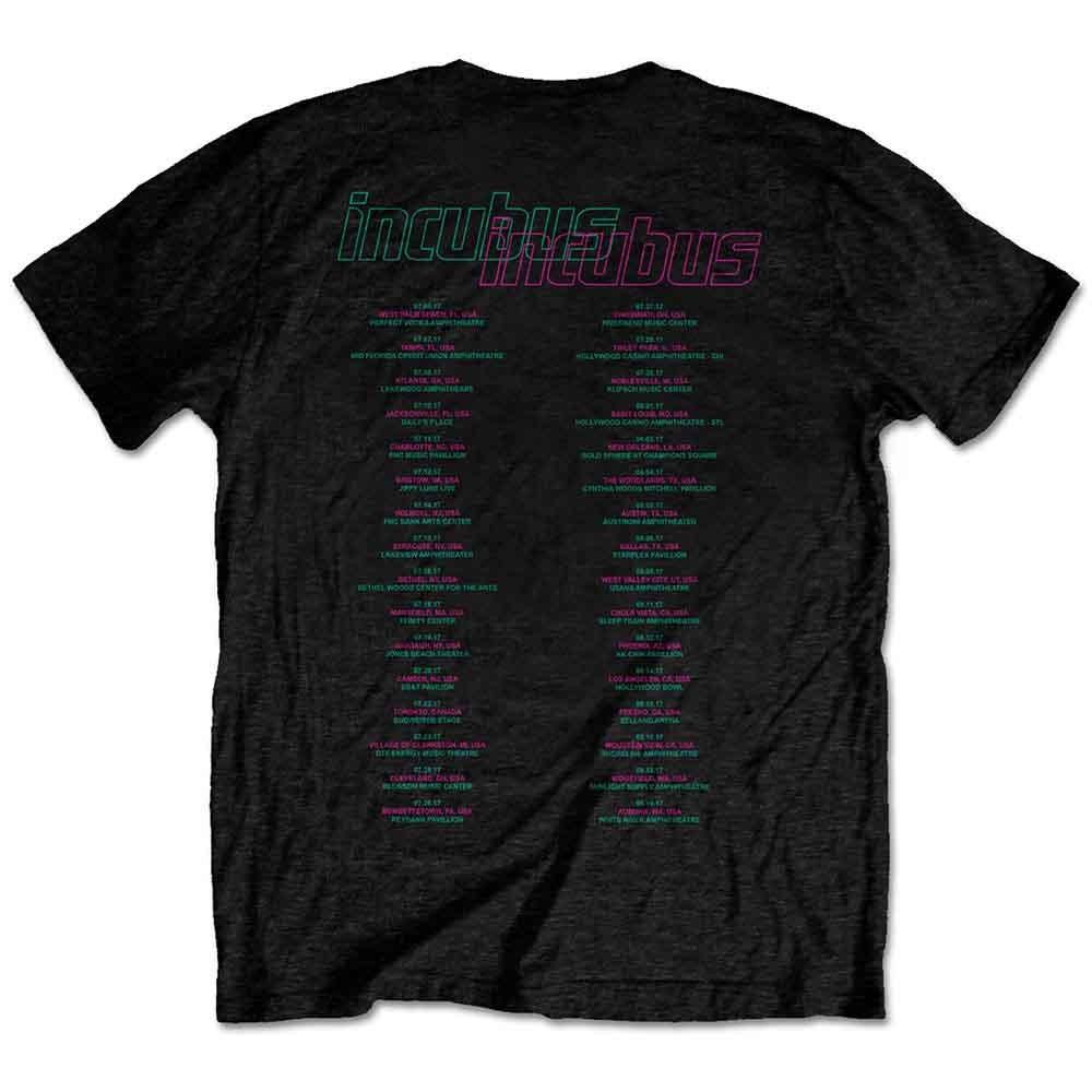 

Incubus T Shirt 2017 World Tour Band Logo new Official Mens Black Unisex T-Shirt M