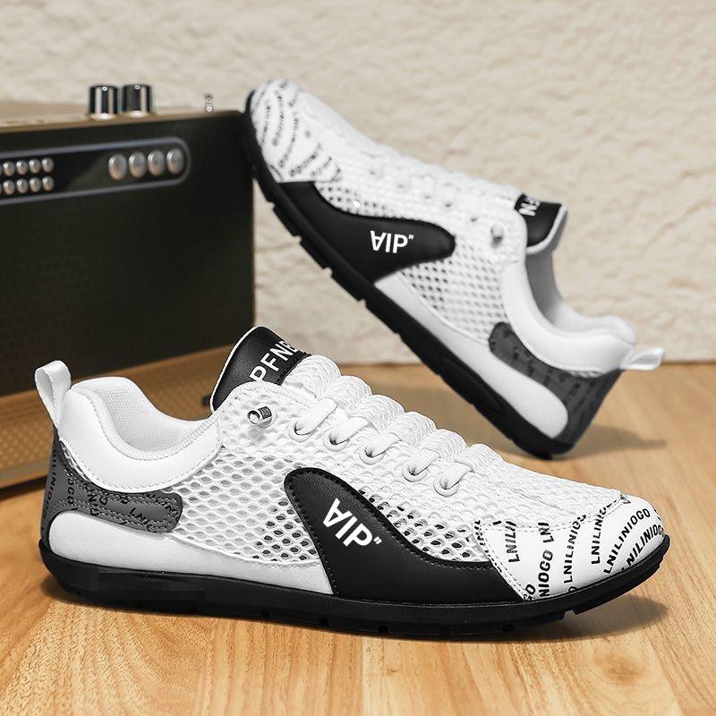 Men's Shoes Summer Mesh Breathable Casual Shoes Lightweight Soft-soled Running Shoes Trendy Forrest Gump Shoes Versatile Men's Board Shoe Cloth