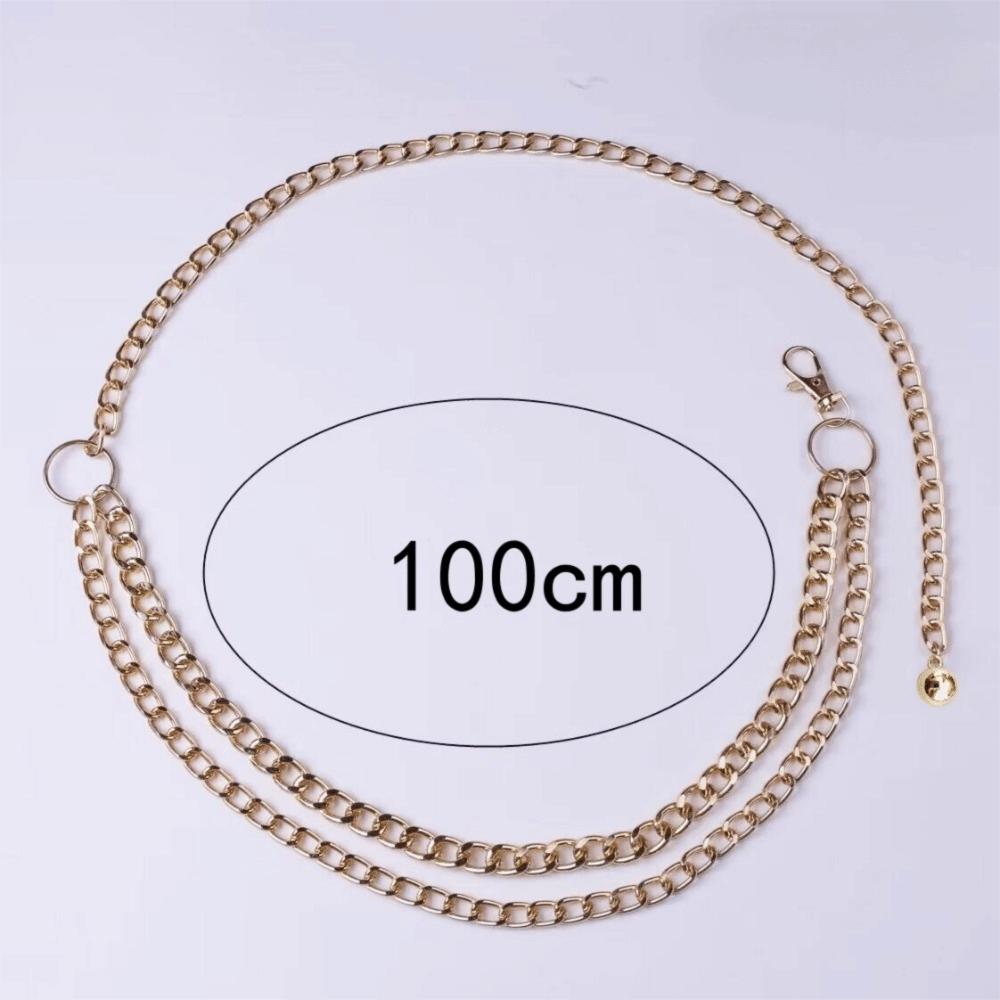 Adjustable Body Link Belts Multilayer Decorative Belt Waistband Waist Chain Belt for Jeans Dress