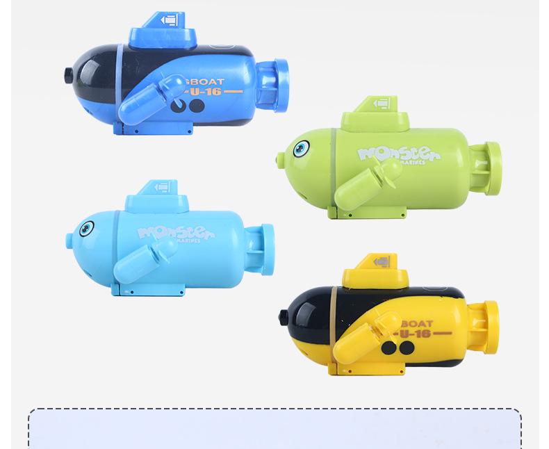 Golden Light RC Mini Submarine Model - Nuclear Submarine, Small Remote-Controlled Boat, Rechargeable, Perfect for Kids