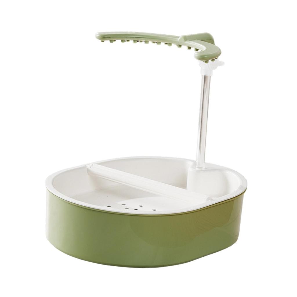 Bathtub for Birds Automatic Parrot Shower Box Adjustable Perch Bathing Container for Cockatiel Budgie Cage Indoor Play Pool