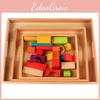Educational Wooden Tray Set Kids Handles Learning Toys Kindergarten Preschool