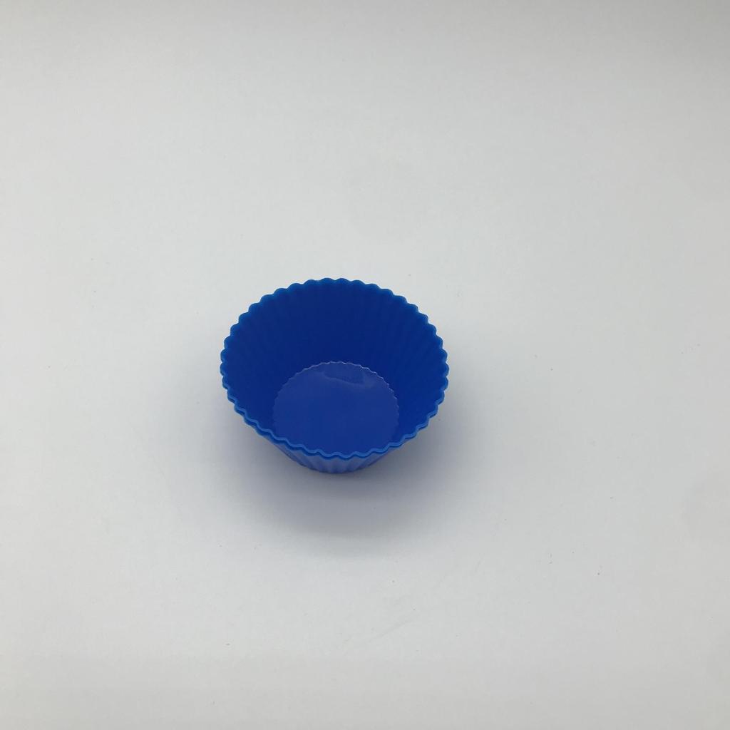 High-Temperature Resistant Round Silicone Cake Tart & Muffin Mold - 7CM Diameter