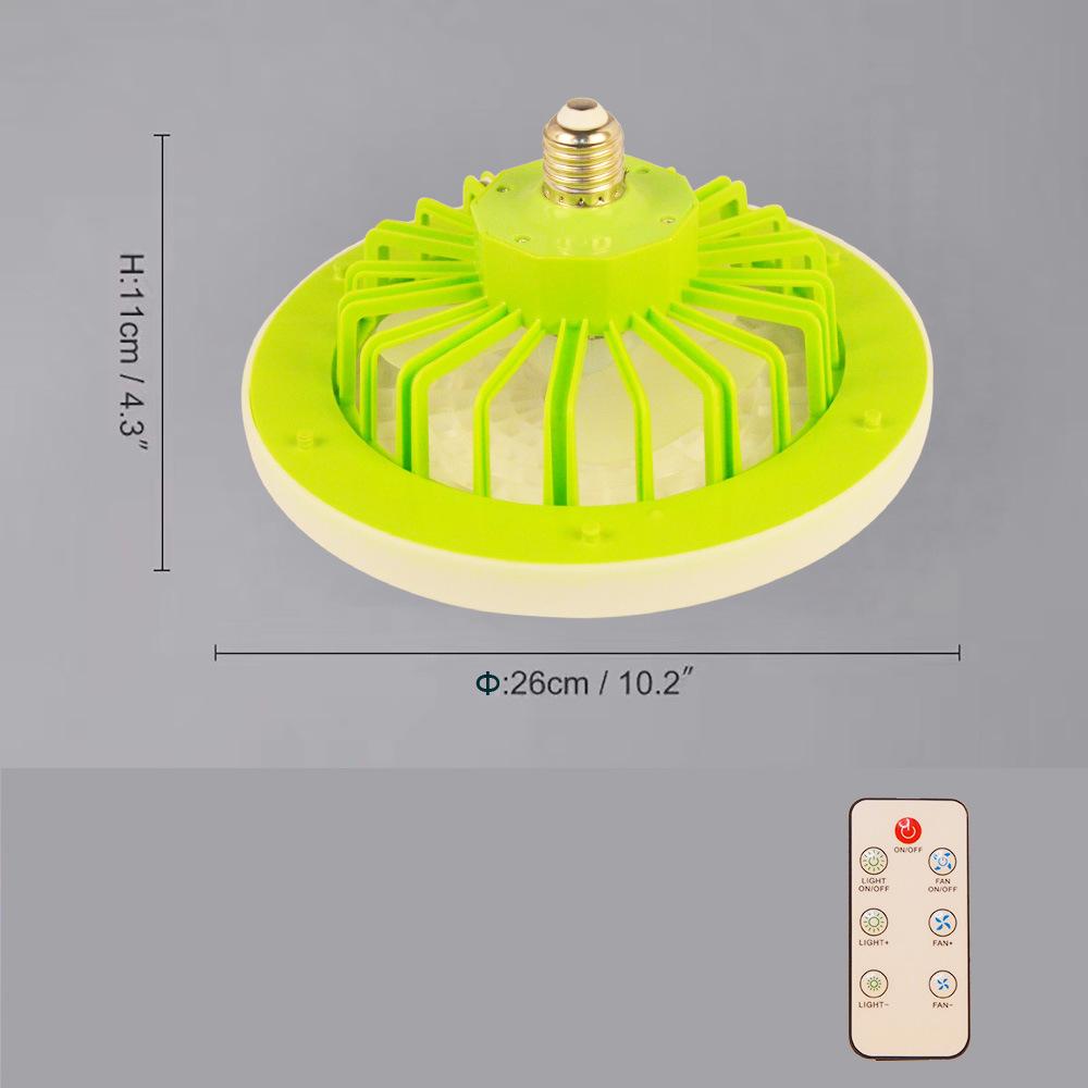 30W Ceiling Lamp Fan E27 With Remote Control Smart Silent Ceiling Fan Lamp 3 Colors For Home Living Room Lighting