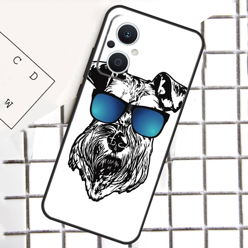 Cartoon Schnauzer Hund Für OPPO Reno 13 14 12 11 10 Pro 11F 12F 13F 14F 7 8 Lite 8T OPPO Find X5 X6 X8 X9 Pro Hülle