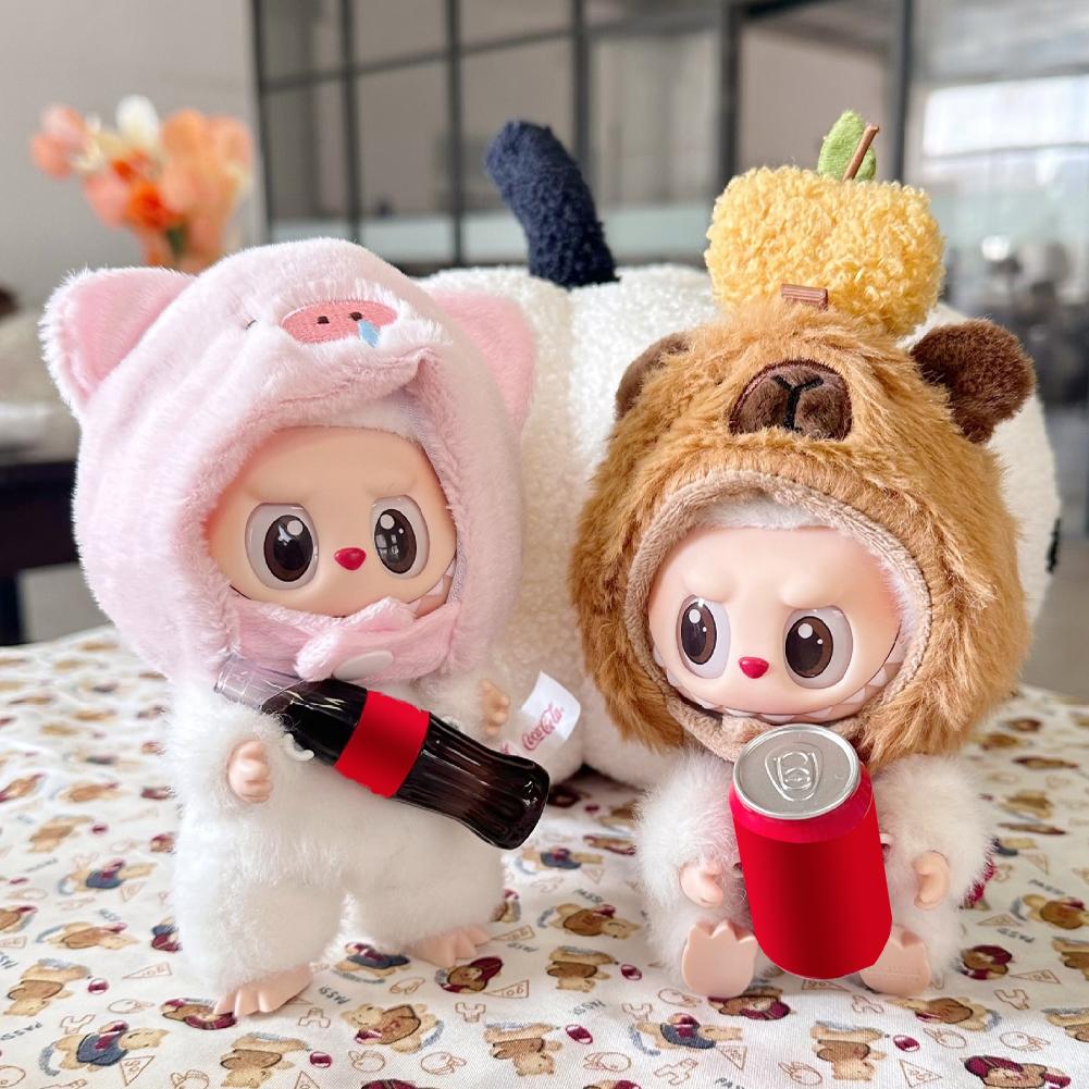 For 17cm Doll V1 V2 V3 Headwear Fashion Clothes Hoodies Doll Clothes Color Match Hoodies Dolls Accessories Cute Decoration Little Cloths