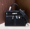 Fubao Leder lakisKL Tasche Doppelreißverschluss 28 Handtasche Premium-Leder-Handtasche Umhängetasche