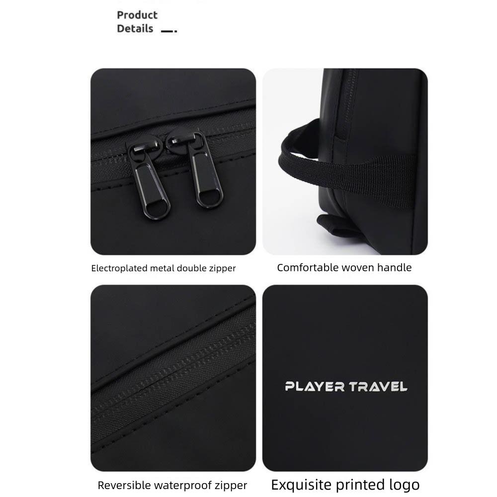 Waterproof PU Toiletry Bag Large Capacity Makeup Bag Portable Man Cosmetic Bag Women Men