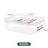 Rectangular Thick Plastic Food Storage Box - Microwaveable & Freezer Safe, Airtight Seal for Freshness