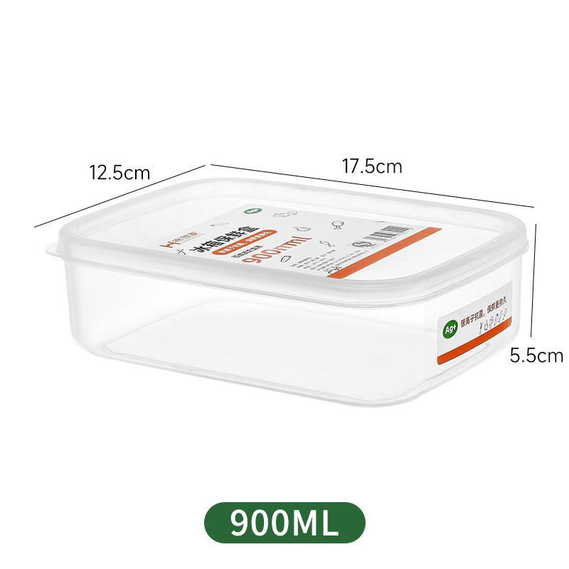 Rectangular Thick Plastic Food Storage Box - Microwaveable & Freezer Safe, Airtight Seal for Freshness