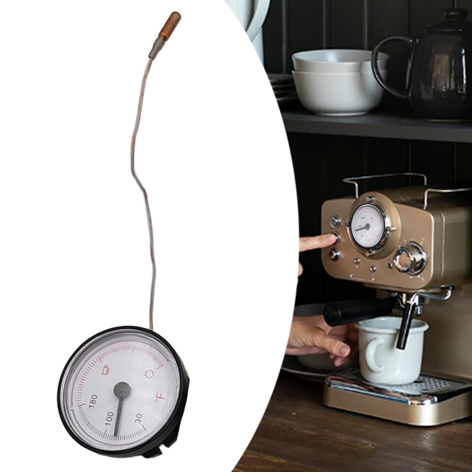 

Axial Dial Thermometer with Capillary Tube Temperature Gauge 0-80°C/30-180°F Use A Fahrenheit