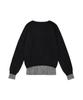 AAKAM Layered V-Neck Knit (Black)